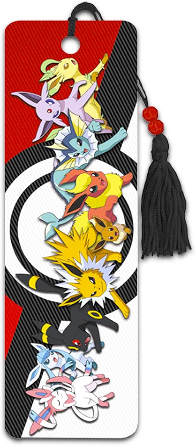 Pokemon Bookmark Set - 3 Pc Bundle with Pokemon Book Marks for Kids Teens Adults with Pokemon Cards | Pokemon School Supplies for Boys Girls