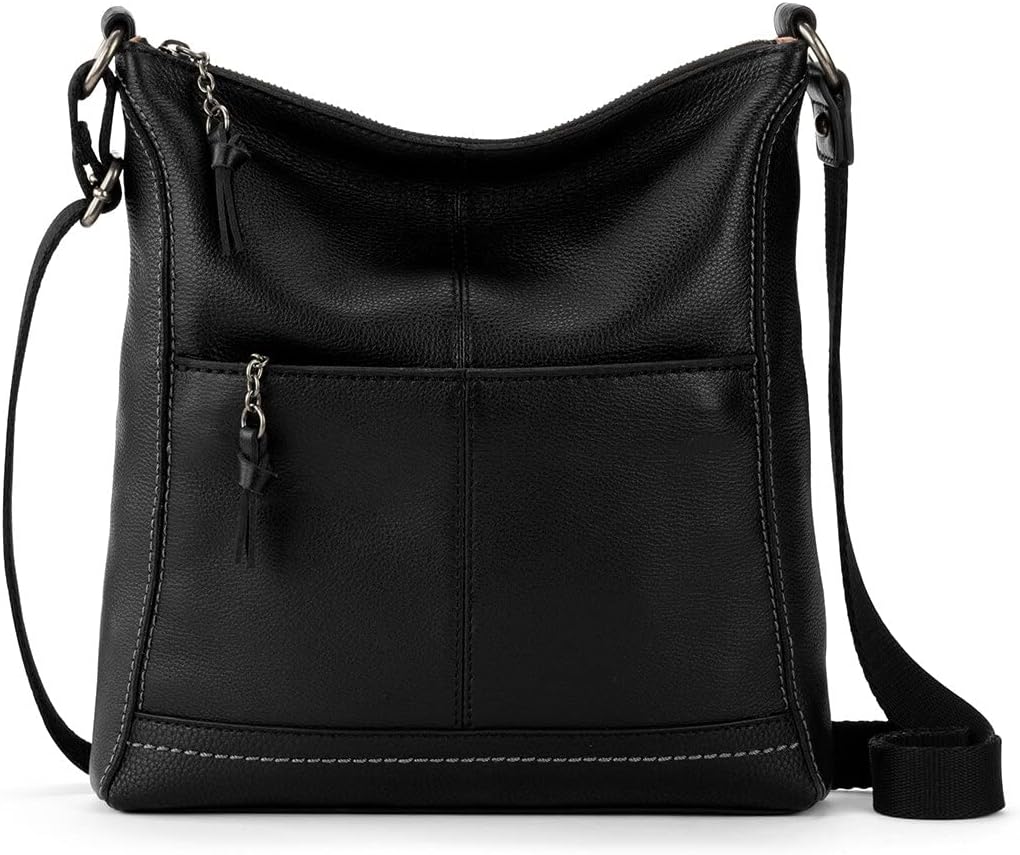 The Sak Lucia Leather Crossbody Purse - Premium Leather Women's Handbag for Everyday & Travel - Cross Body Bag With Zipper