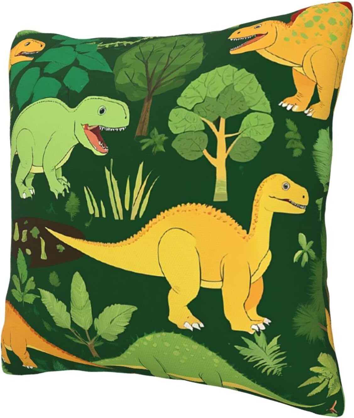 All-Season Square Pillow Covers 18"X18", Palm Leaf, Decorative Throw Pillow Covers for Sofa Bed Couch, Hidden Zipper Cushion Cover, Square Lumbar & Accent Pillowcases for Home Decor