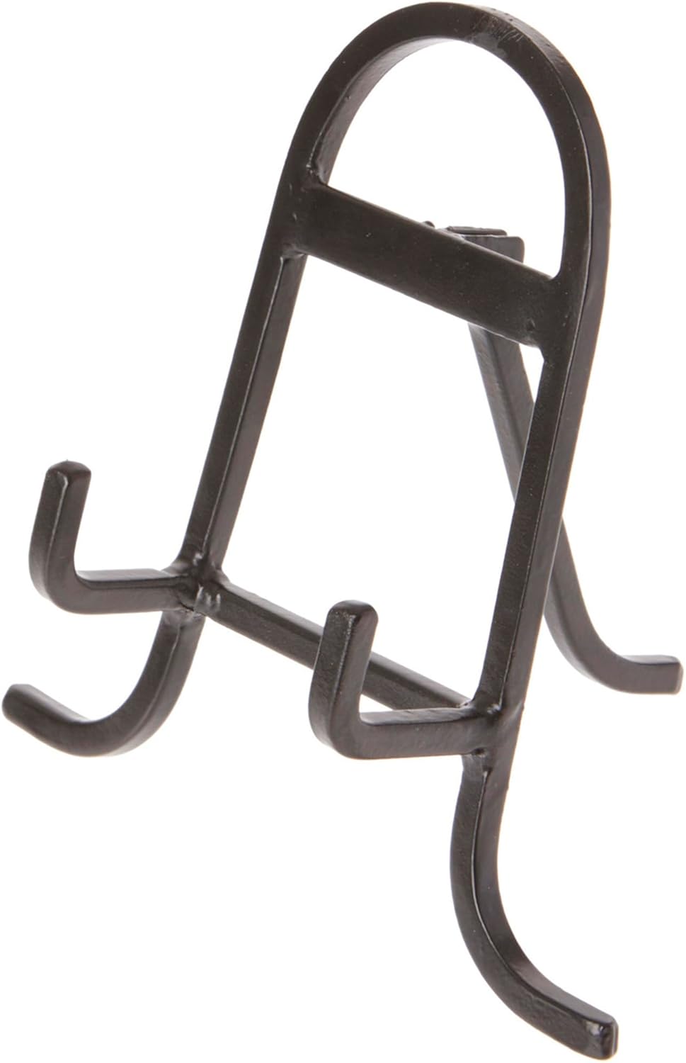 Bard's Small Black Wrought Iron Easel, 6" H x 5.5" W x 4" D (For 6" - 8.5" Plates)
