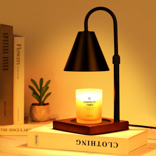 Modern Candle Warmer Lamp with Timer, Dimmable Candle Lamp Warmer, Men for Women Birthday Gifts, Black Candle Warmer, Adjustable Candle Light Warmer, Cozy Living Room Bedroom Home Decor