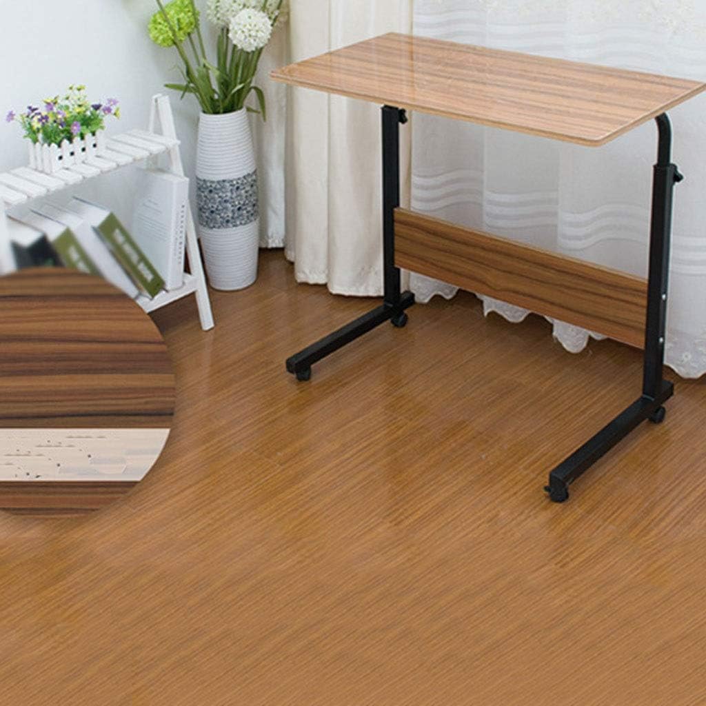 Adjustable Table Portable Mobile Laptop Computer Stand Desk Cart Tray Side Table for Bed Sofa Hospital Nursing Reading Eating