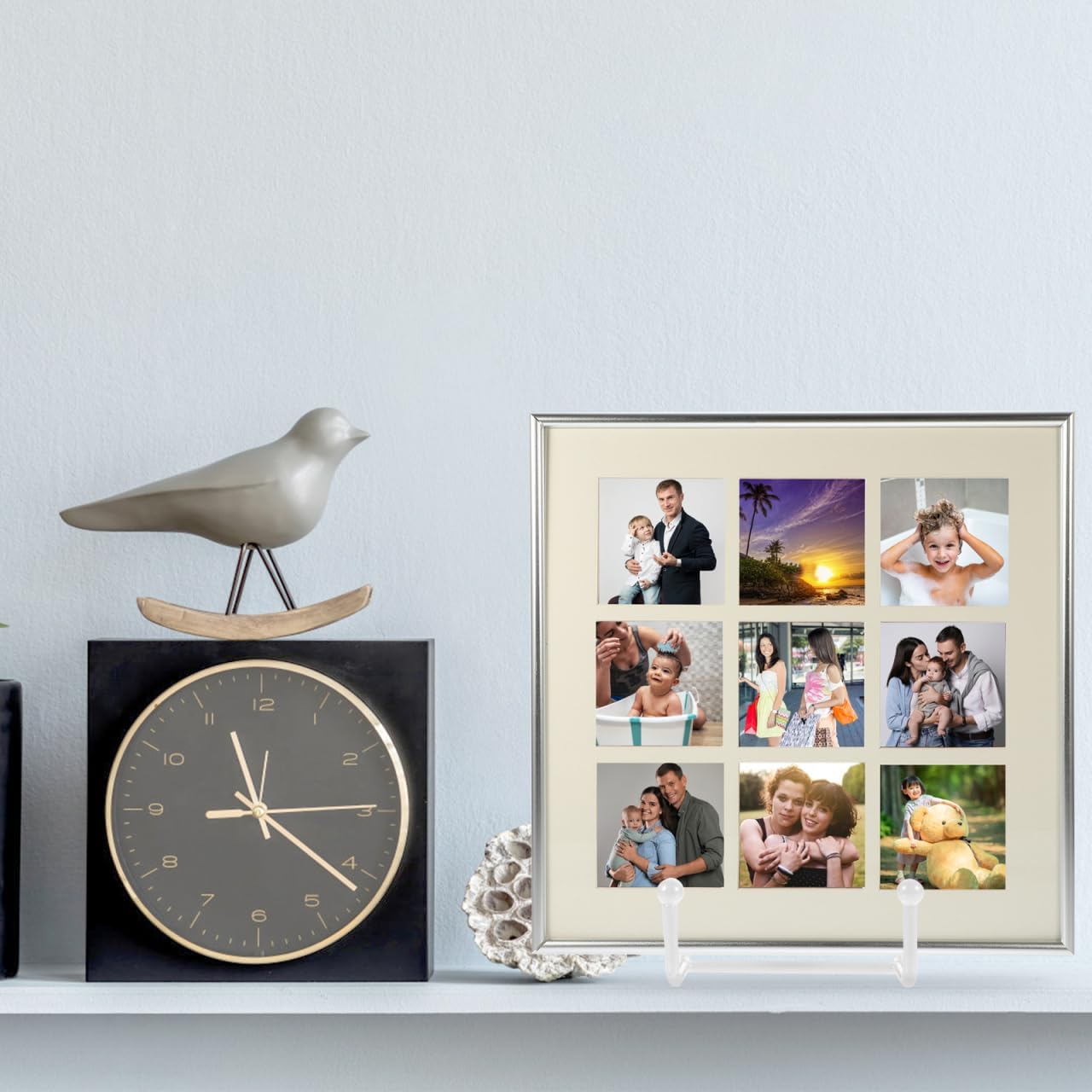 1pc Metal Easels for Display, 4'' Small White Easels Stand Tabletop Display Holder for Collectible Plates, Picture Frames, Paper Artworks, Holiday Keepsakes