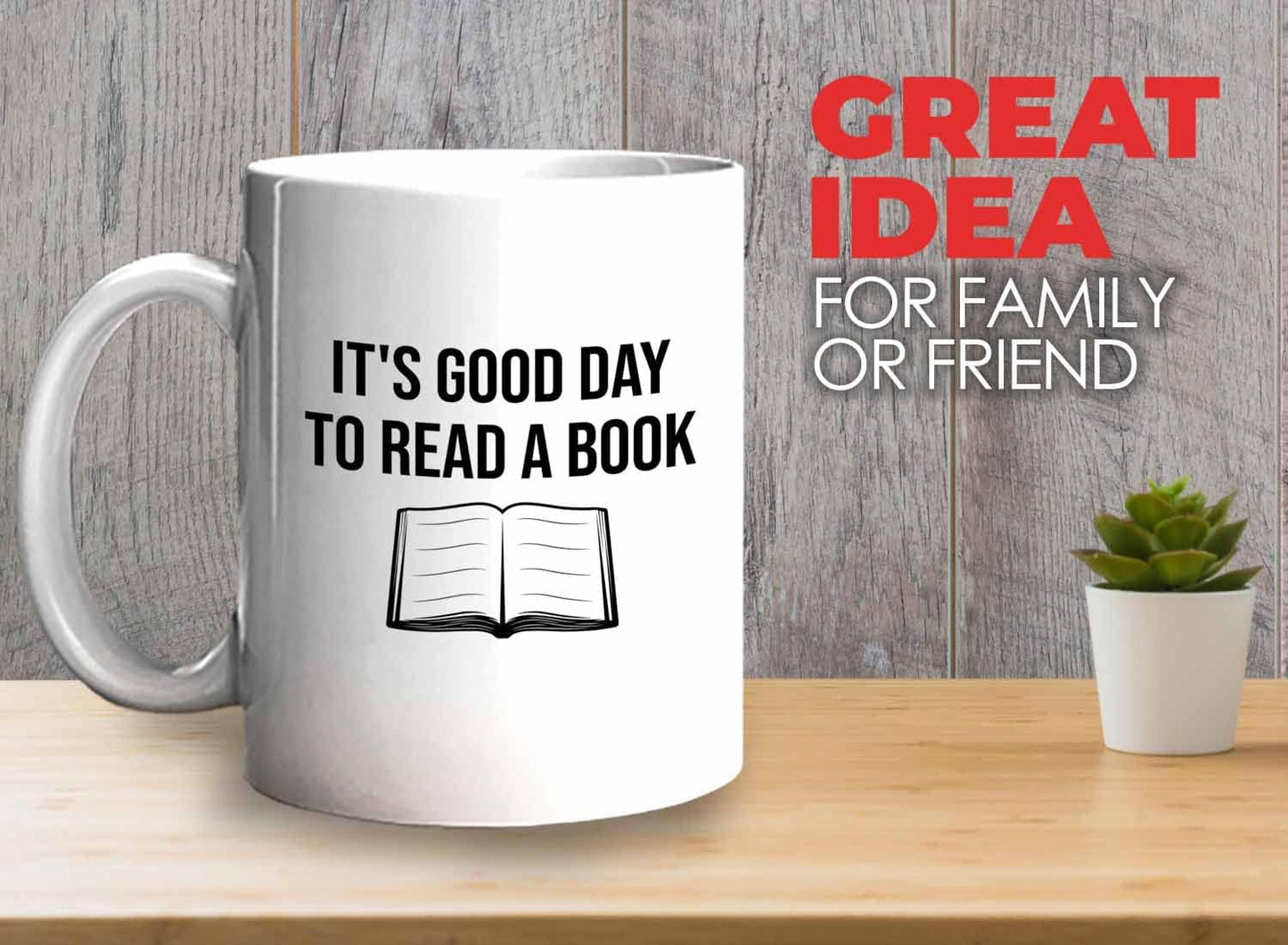 Bubble Hugs Writer Coffee Mug 11oz White - It's good Day to read a book - Reading Book Lover for Bookworm Bibliophile Librarians Author Readers Bookish