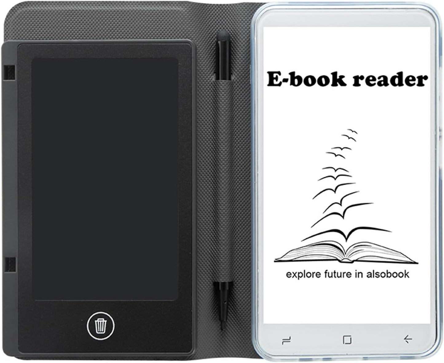 Ereader Devices, 5 Inch Eye Friendly Ink Screen, Compact and Lightweight Electric Book Reader, Portable Electronic Book Reader with Protective Case