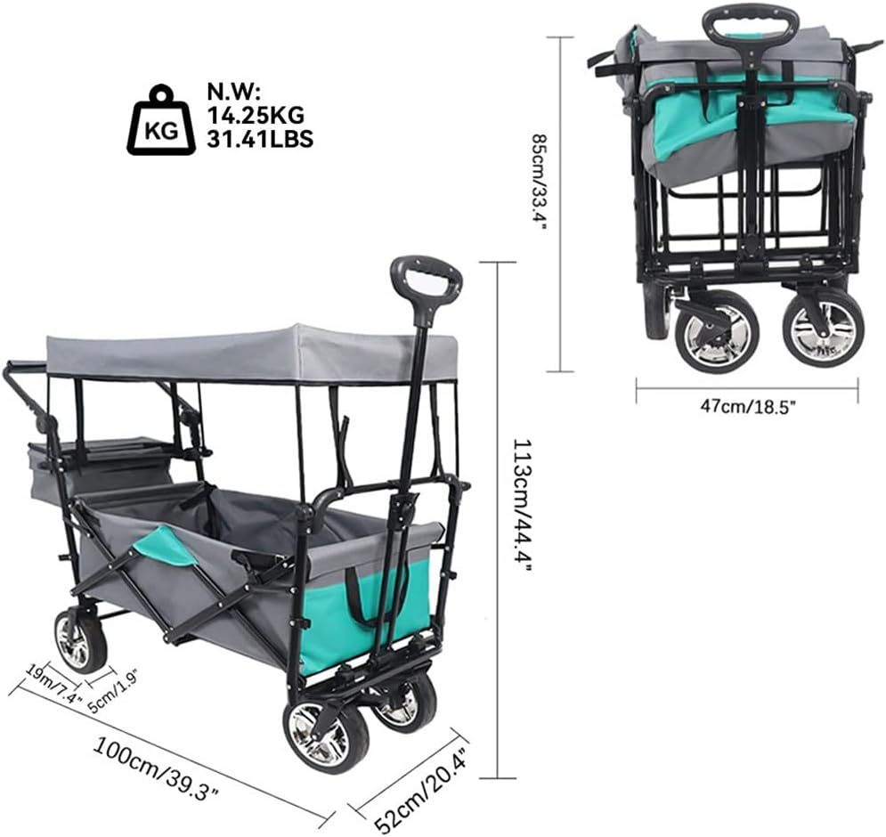 JSEIAJB Folding Outdoor Utility Crow Garden Portable Crow Shopping Beach Camping Sports Drart