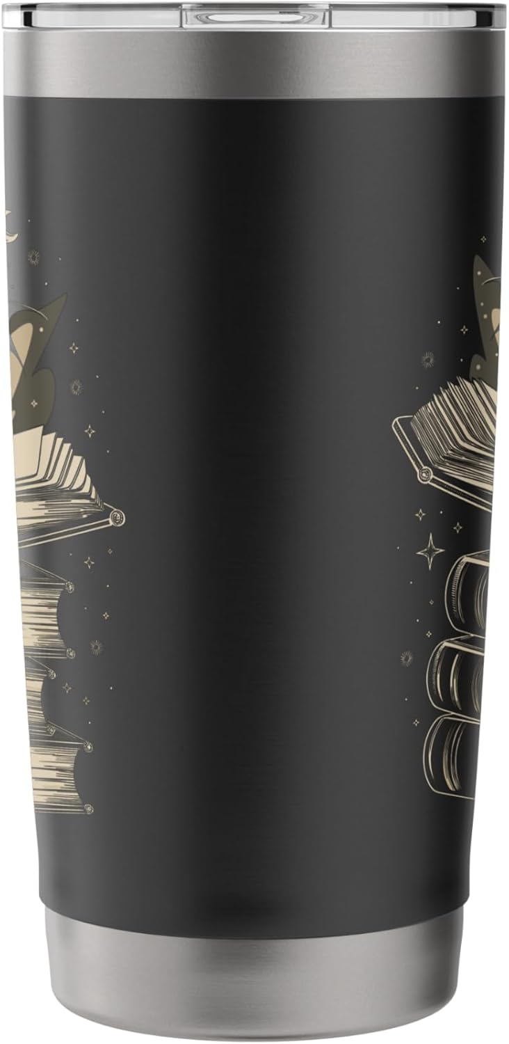Fantasy Dragon & Books - Magical Reader Stainless Steel Insulated Tumbler