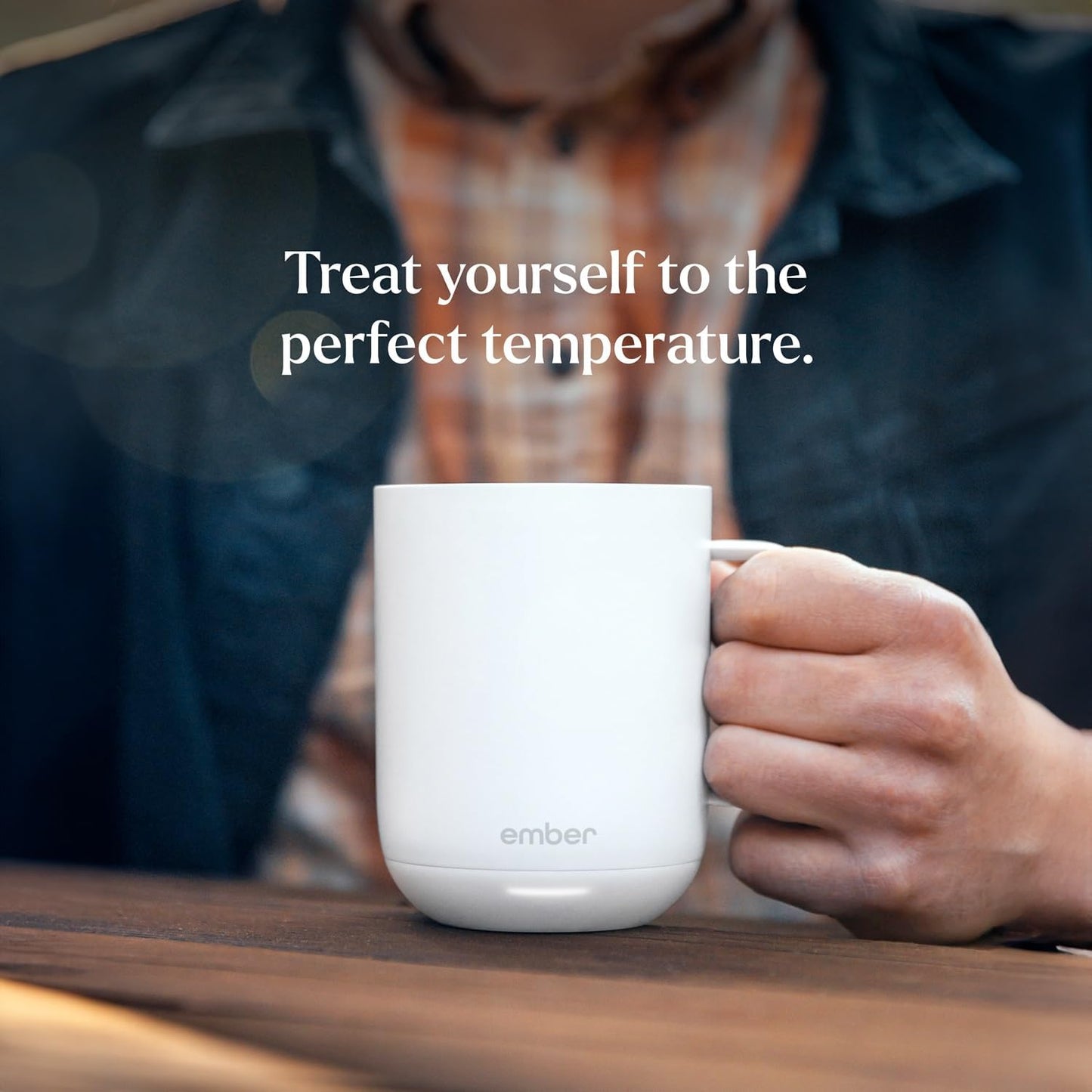 Ember Temperature Control Smart Mug 2, 10 Oz, App-Controlled Heated Coffee Mug with 80 Min Battery Life and Improved Design, White