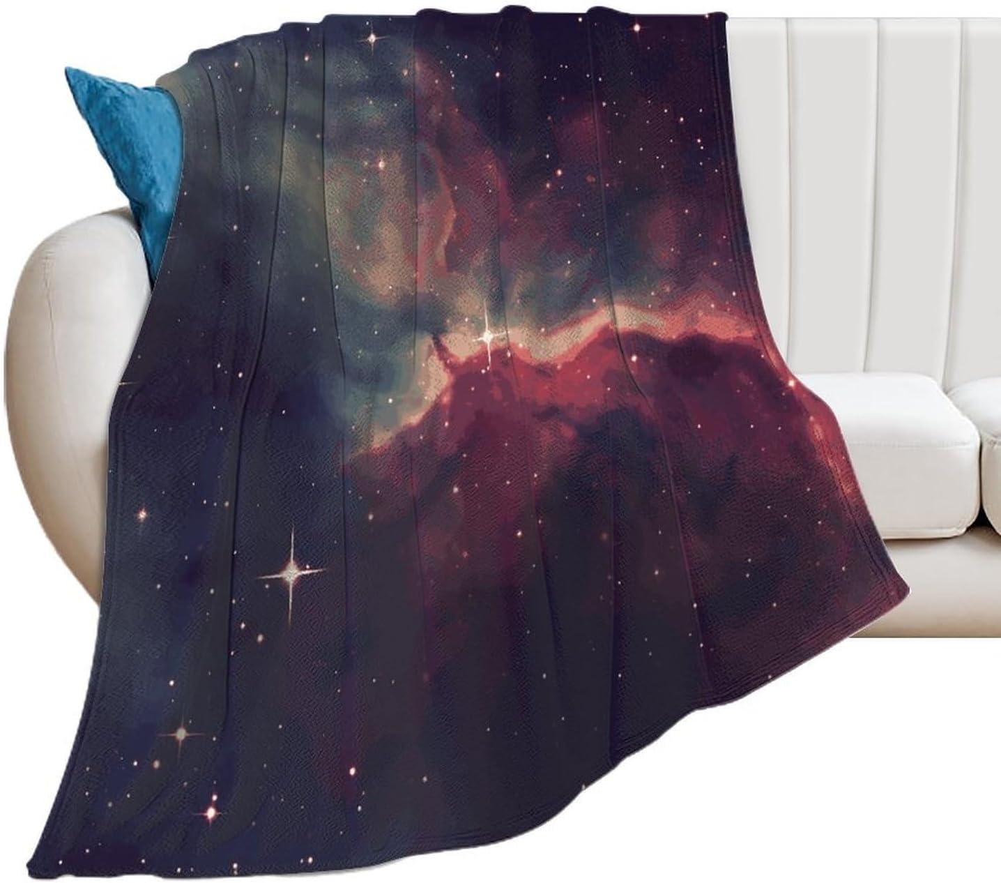 Star Field in Deep Space Blanket Super Soft Lightweight Throw Blanket Cute Cozy Warm Bed Blanket Decorative Fuzzy Blanket All-Season Home Decor Gift for Sofa Couch Living Room 50"*60"（130 * 150cm）