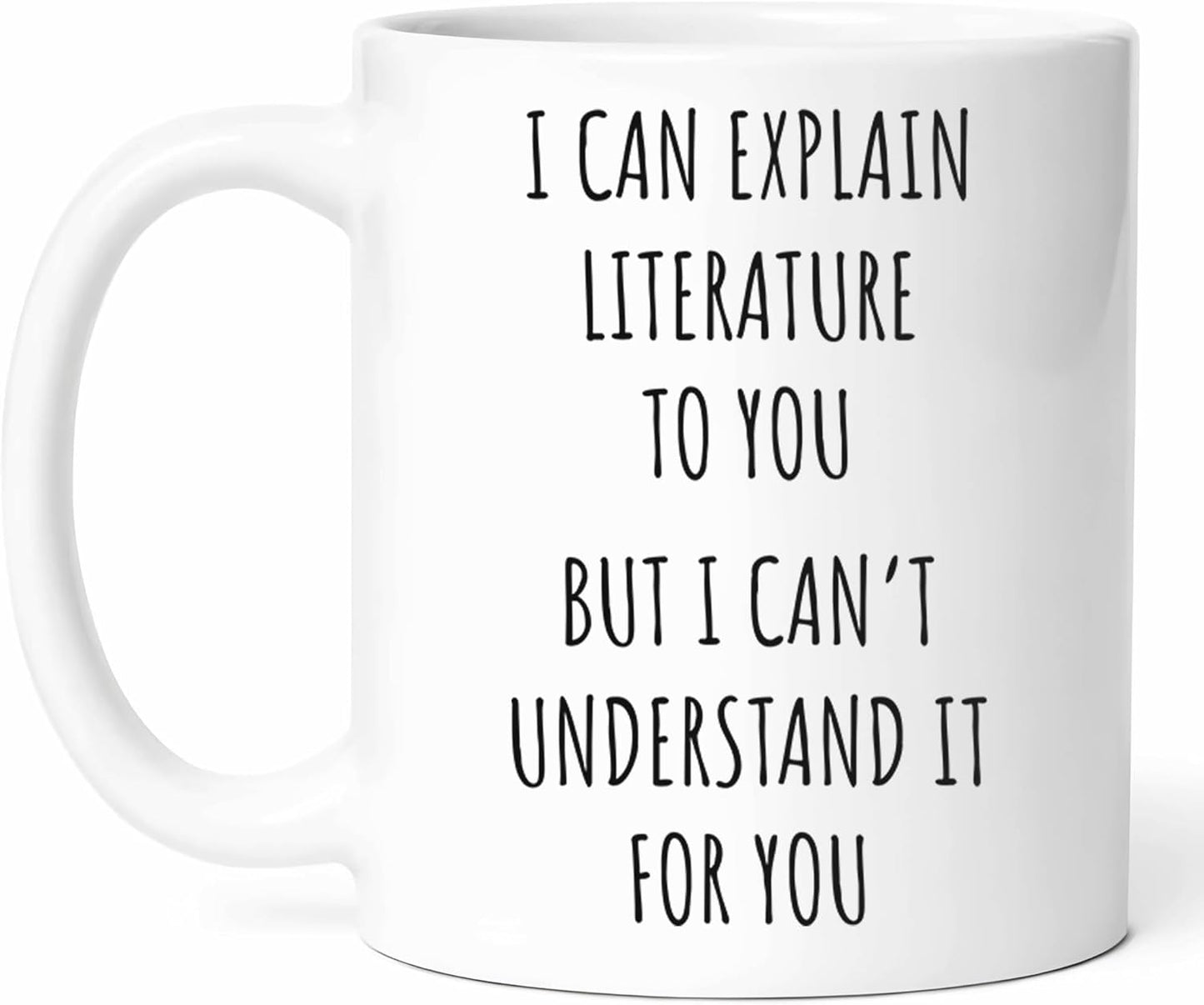 Funny Literature Mug - Humorous Writing Coffee Cup - Book Lover Funny Gift From - Literary Enthusiast Tea Mugs - Novelty Reader Cups - 11 Oz Ceramic Gifts For Authors, Birthday, Him, Her, Christmas