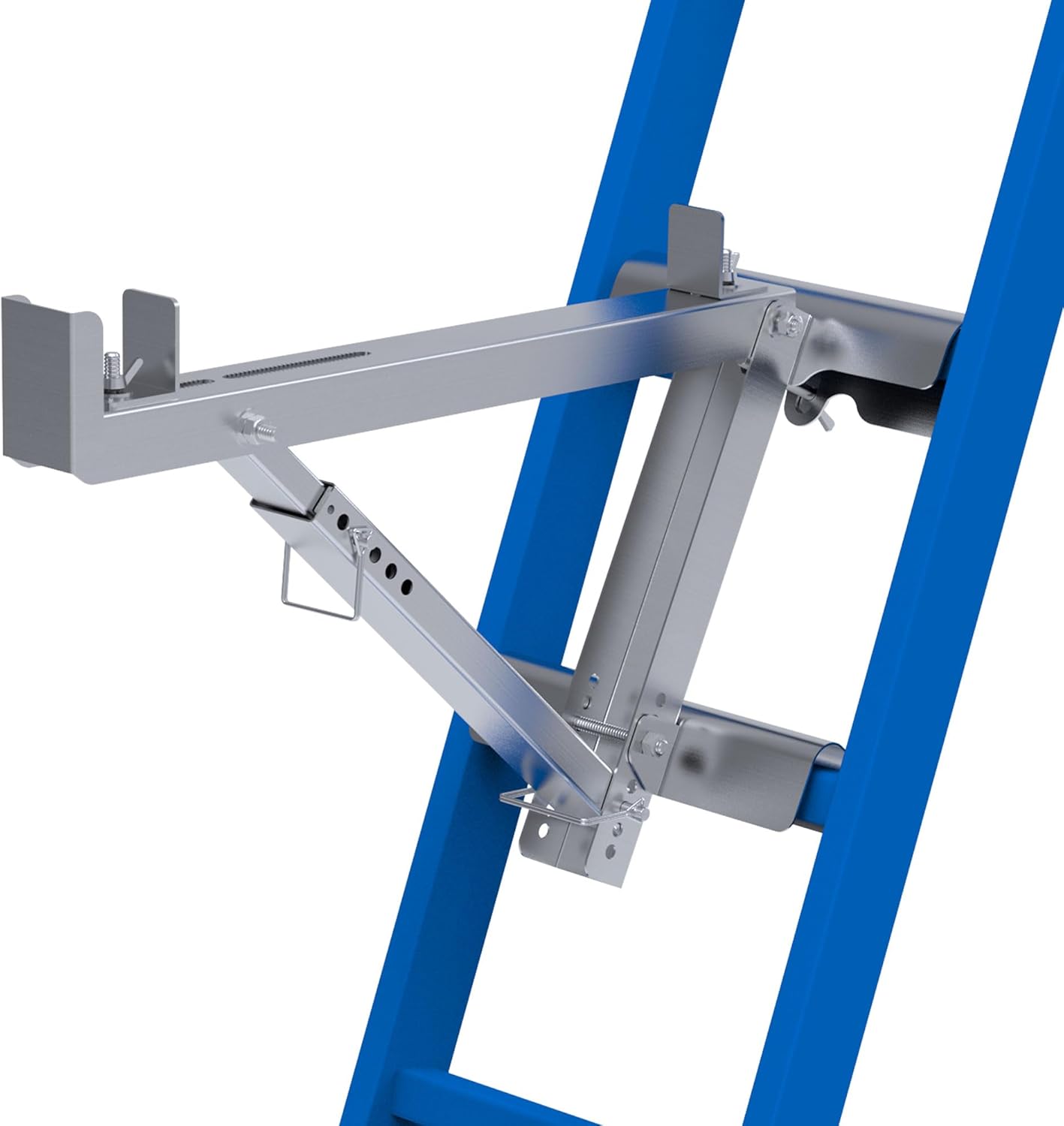 Ladder Jacks 2 Pack for Metaltech Scaffolding Platform,Two-Rung Short Body Extension Ladder Jack for Working Stage,2024 Upgrading Design & Strengthen Stability. (1 Pair)