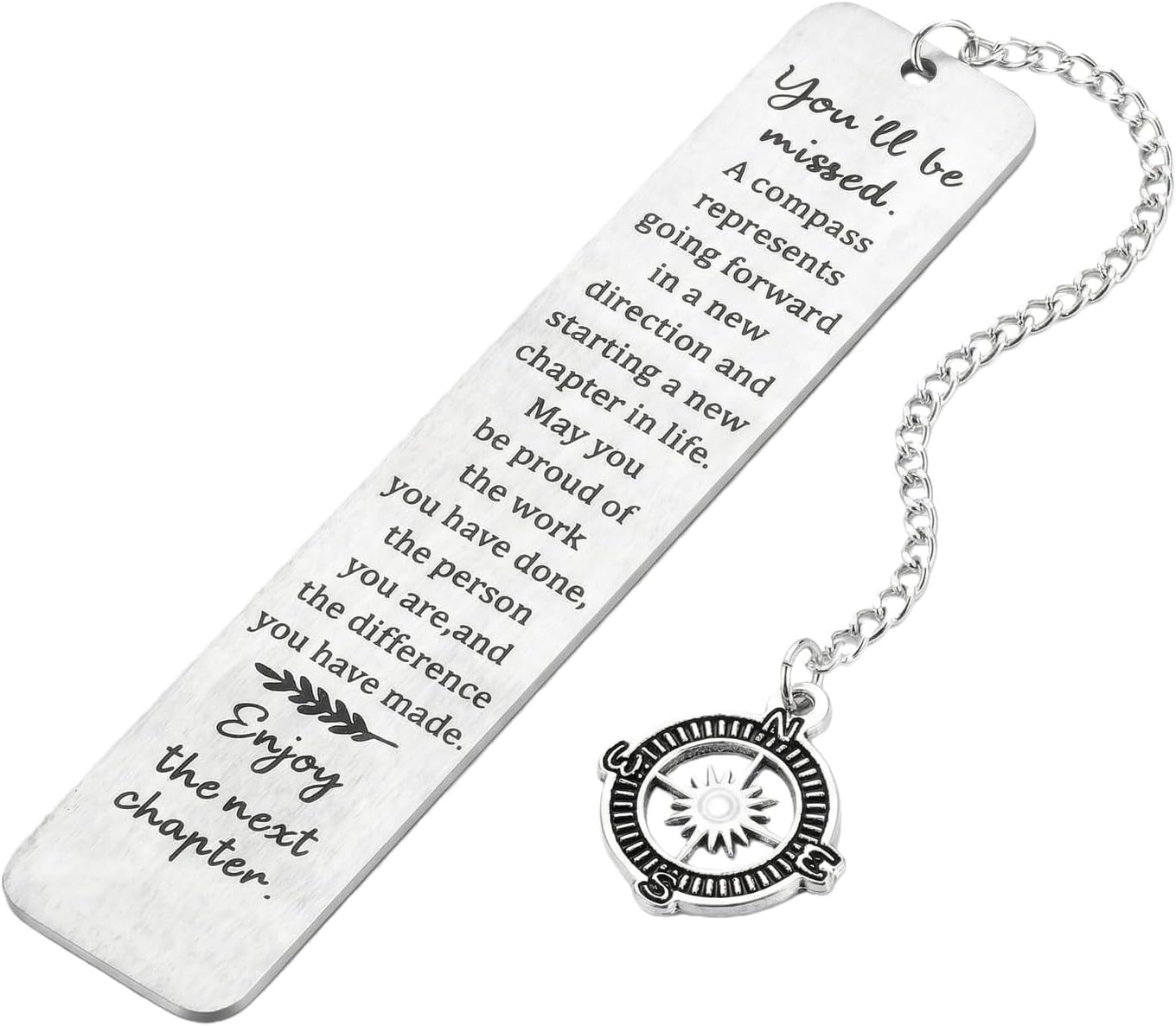 1 Pc Metal Bookmark, Farewell Gifts for Coworkers, Retirement Gifts for Women & Men, Bookmarks for Daily Reading & Going Away Presents