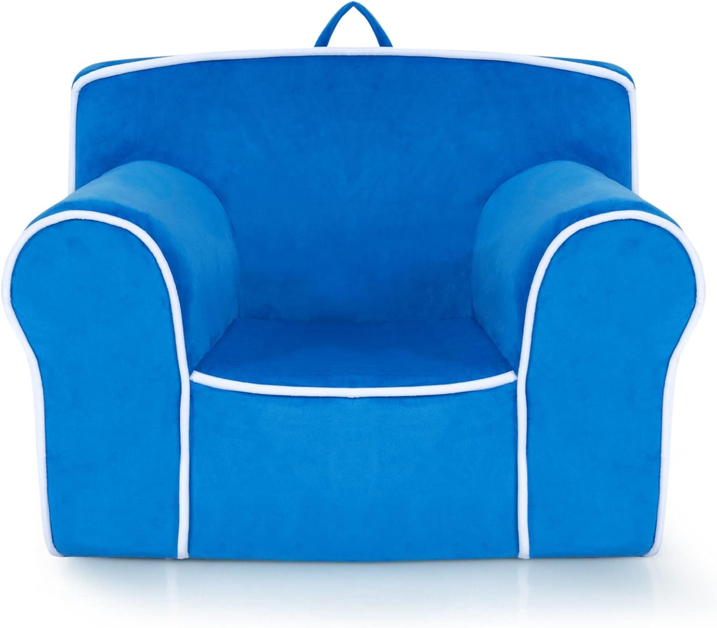 Costzon Kids Couch, Toddler Soft Sofa Chair w/Removable & Washable Velvet Surface for Preschool, Play Room, Nursery, Kindergarten, Toddler Sofa Couch for 0-5 Year Old Boys Girls Birthday Gift