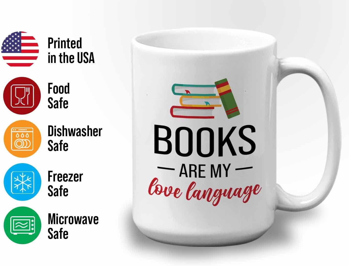 Bubble Hugs Book lovers Coffee Mug 15oz White - Books My Love - Author Writer Library Library Editor Introvert Book Lovers Cat Lover Chill Relax Bookworm Reading