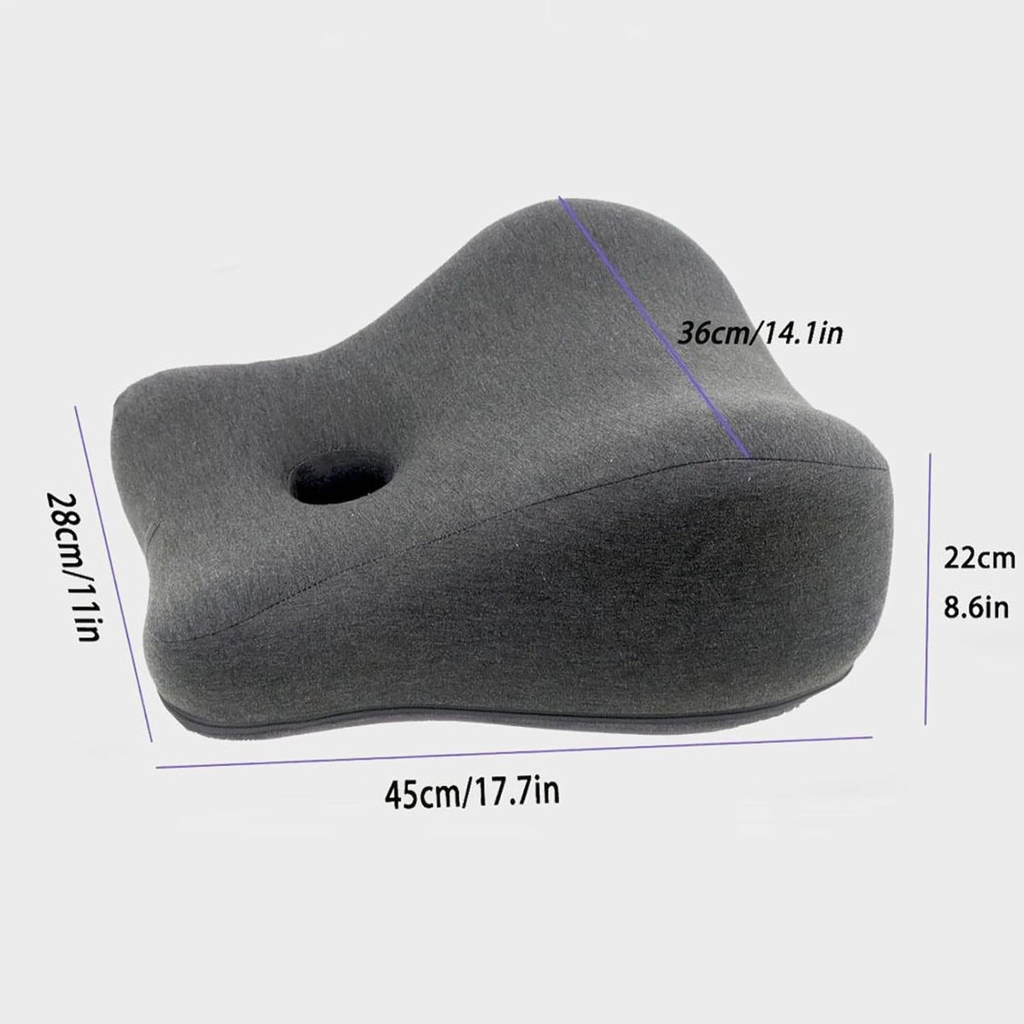Non-Slip Wedge Pillow, Comfortable Positioning Cushion & Rest Support, Ergonomic Sleep Accessory Category for Reading Snoring Sleeping Home Dormitory Workplace Bedroom Travel Relaxation Napping