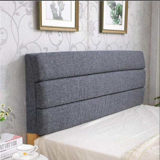 Bed Backrest Cushion Upholstered Headboard Lumbar Support Pillow Reading Backrest Easy to Remove and Wash 5 Colors 13 Sizes (Color : Purple Size : 150x55x6cm) (Dark Gray 180x55x6cm)