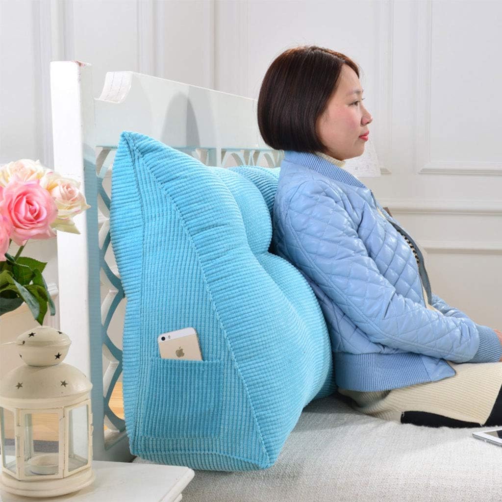 LQ Headboard Bedside Cushion Back Reading Backrest Cushion Sofa Soft Double Bed Waist Pad Pillow (Color : I Size : 135cm-4 Buckle)
