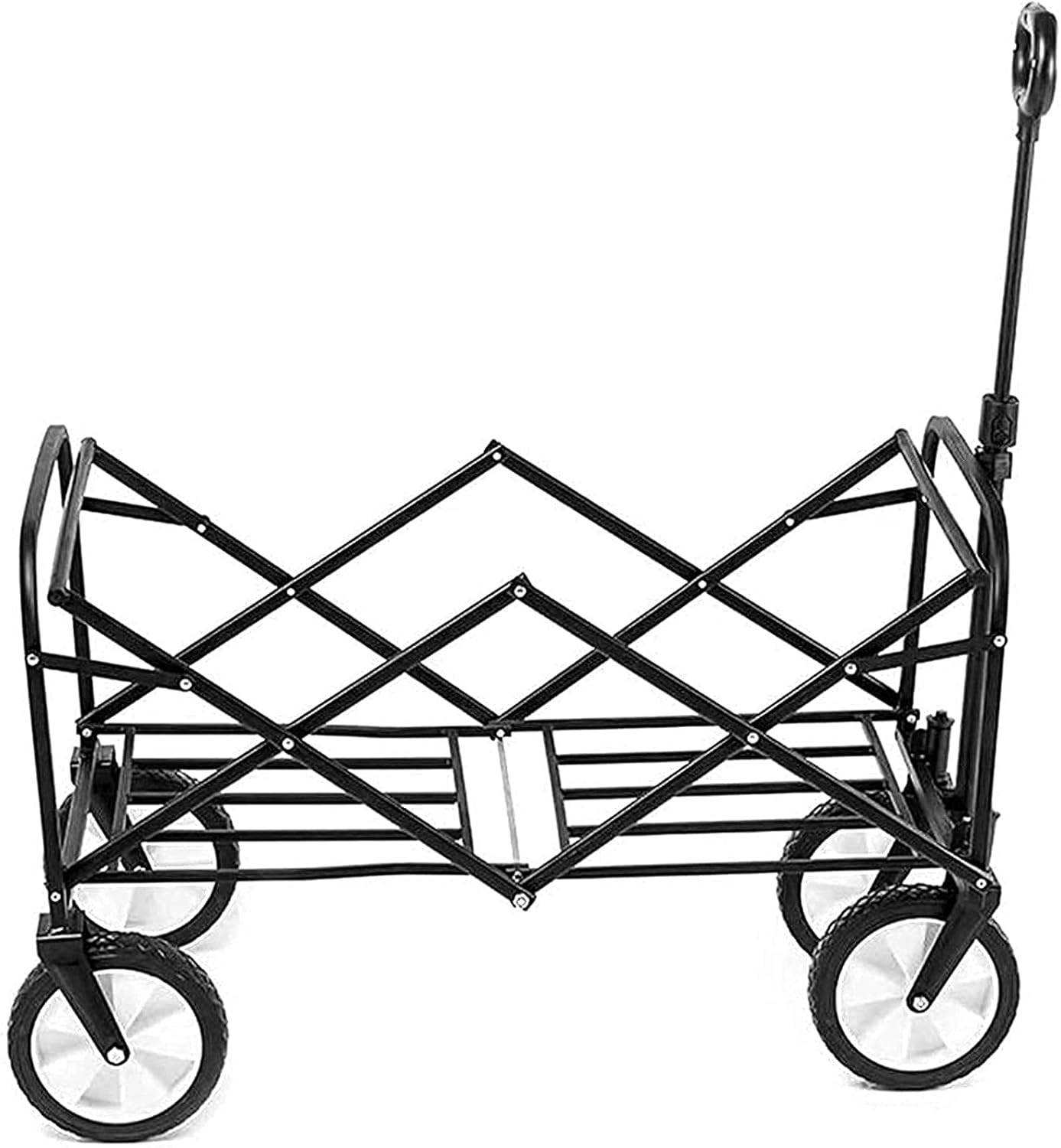 Portable Camping Cart,Camping cart Trolley Foldable,Garden Carts Outdoor Utility Garden Shopping Cart Beach with All-Terrain Wheels and Brake System,Outdoor Fishing campi