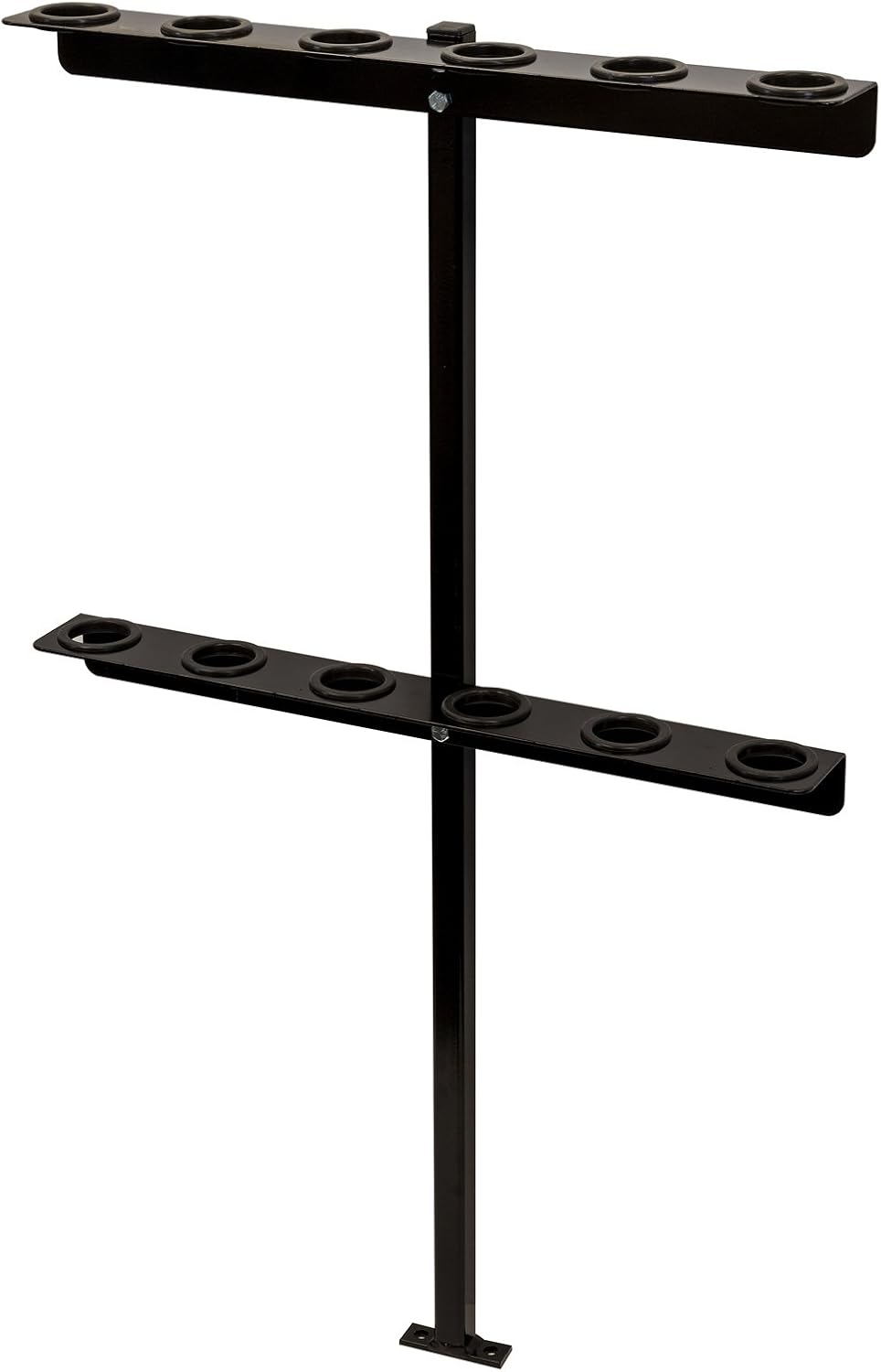 Buyers Products LT35 Vertical Hand Tool Rack for Open Landscaping Truck Trailers, 6 Tools for Shovels, Rakes, Hoes, Made In The USA, Lawn Care Equipment, Landscaping Tools