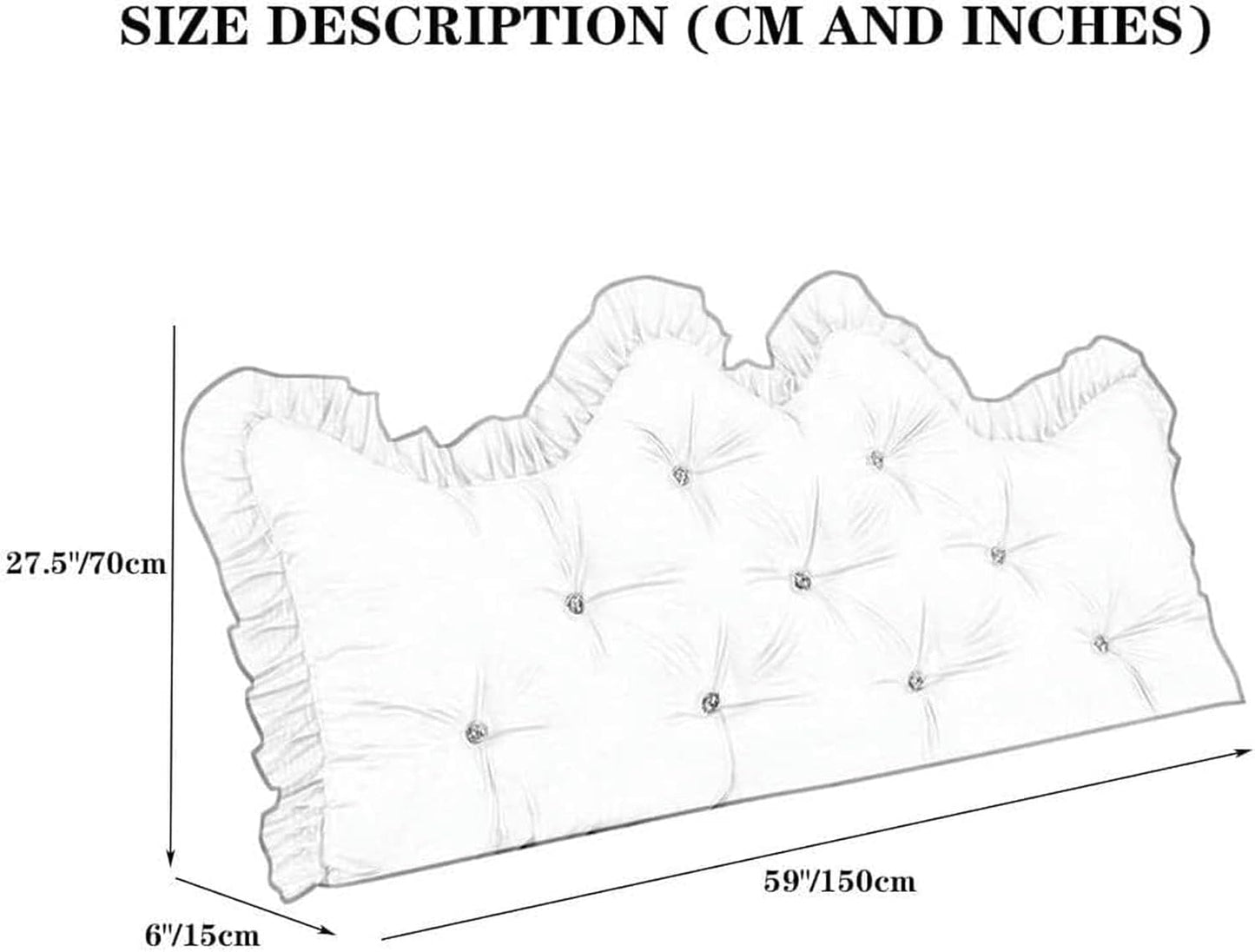 Sofa Bed Large Back Cushion, Removable Watching TV Gaming Room Headboard Support Reading Cushion Solid Color Wedge Pillow Bed Rest Pillows(Grey,90cm)