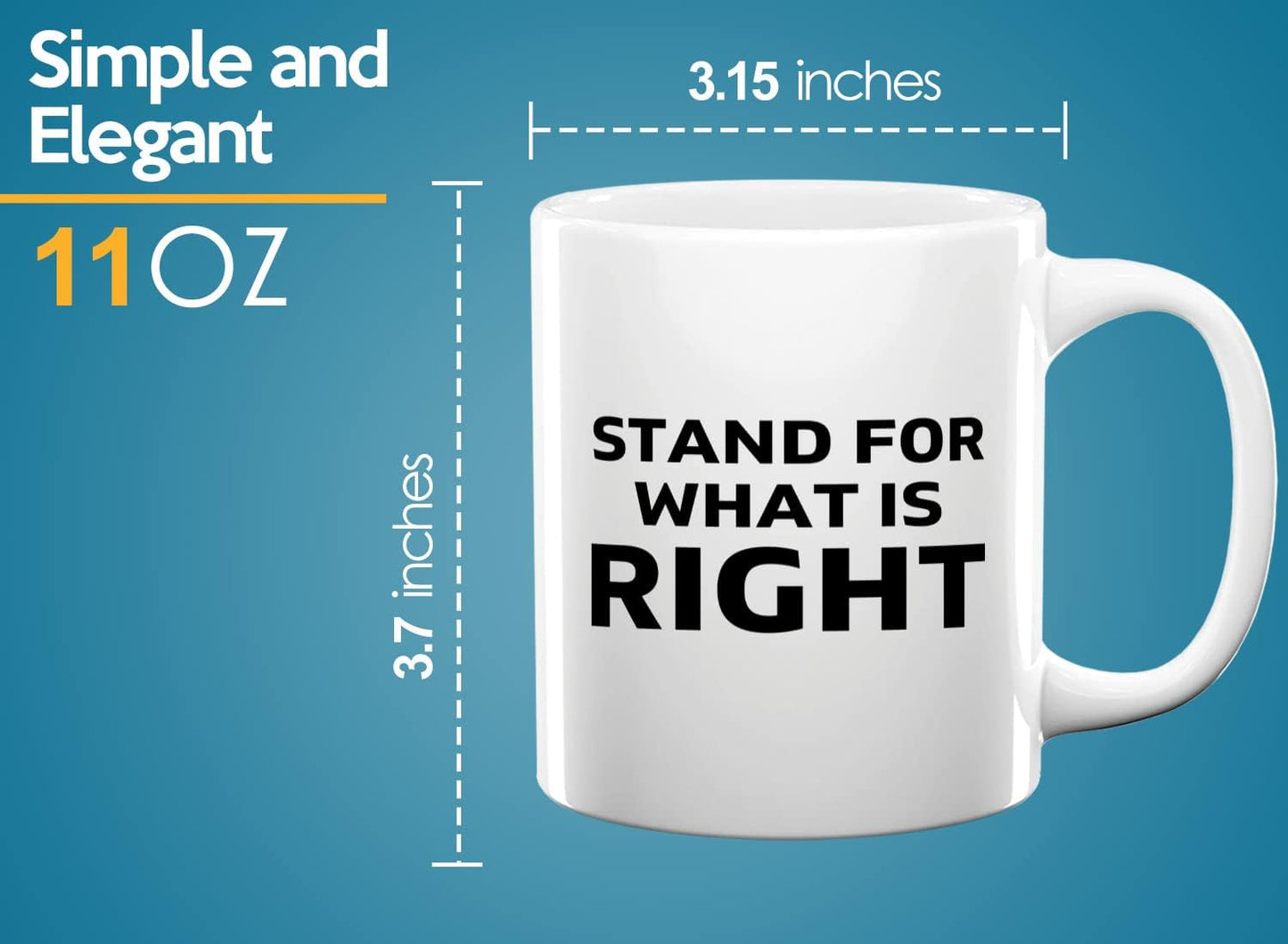 Journalist Coffee Mug 11oz White -What Is Right - Reading Lover Book Club Gift Author Appreciation Writer Journalism Novelist Scriptwriter