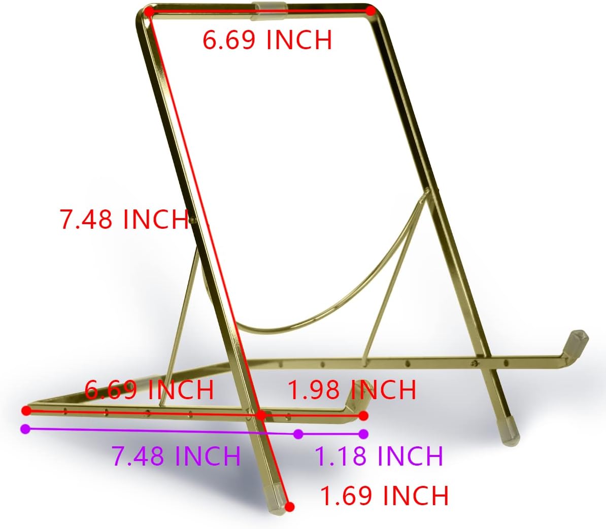 9 Inch Heavy Duty Display Stand for Plate Stand Plate Holder Iron Easel Display Stand Picture Frame Stand for Picture Decorative Plate Photo Easel (Gold)