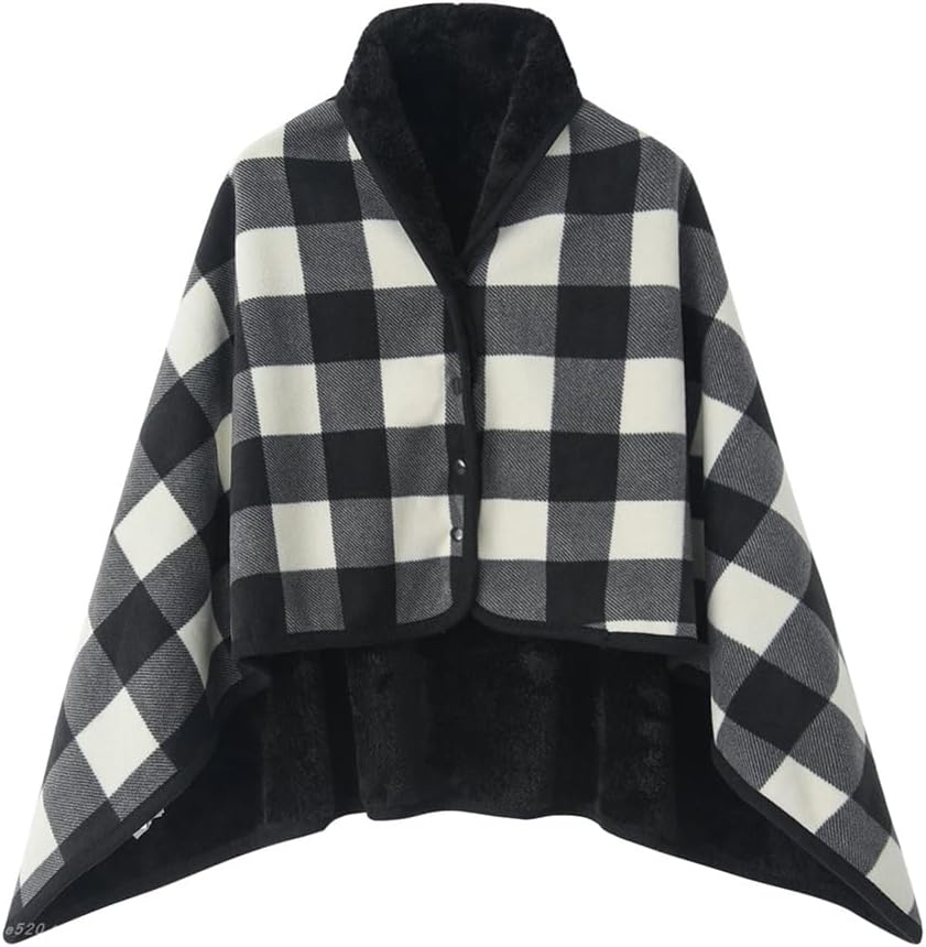 Niction Fleece Wearable Blanket Oversized Comfy Lightweight Blanket Poncho Throw Plush Sleeveless Blankets Cape Wrap Cover