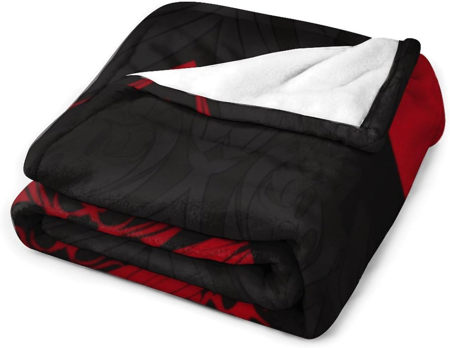 Red Black Blanket Super Soft Lightweight Throw Blanket Cute Cozy Warm Bed Blanket Decorative Fuzzy Blanket All-Season Home Decor Gift for Sofa Couch Living Room 60"*80"（150 * 200cm）