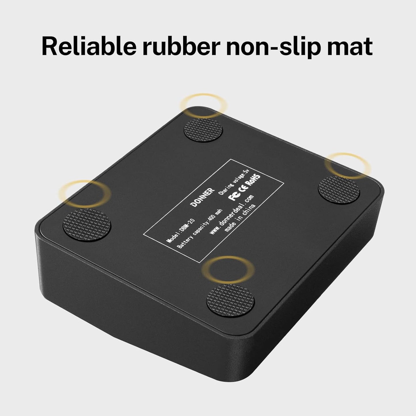 Donner Wireless Page Turner Pedal Teleprompter App Control Foot Pedal for Tablets Phones Rechargeable