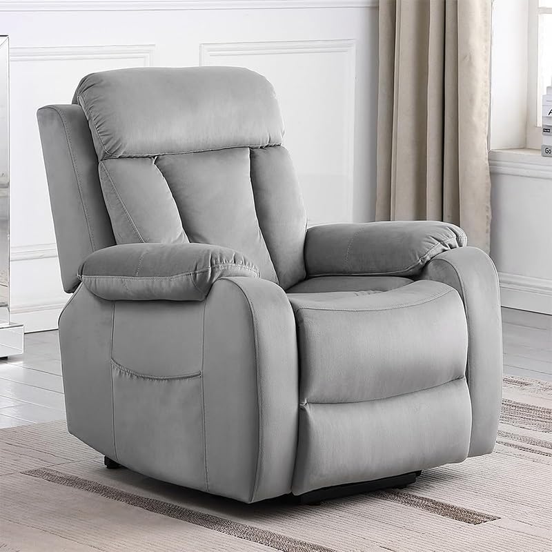 Adults Massage Recliner Chair, Ergonomic Leisure Chair Classic Single Sofa, Elderly Power Lift Recliner Chair with Massage and Heated