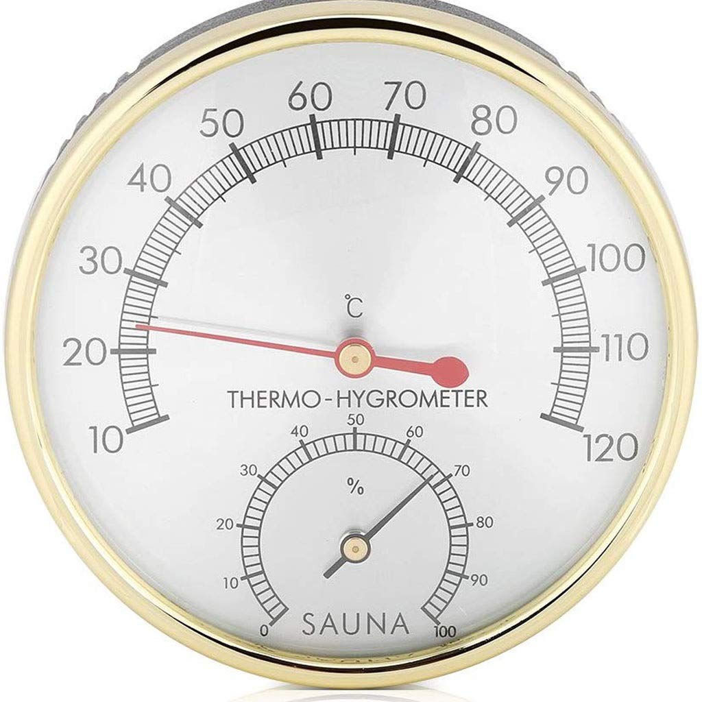 Sauna Hygrothermograph Thermometer Hygrometer Room Accessory for Houses Offices Workshops Schools Markets Warehouses