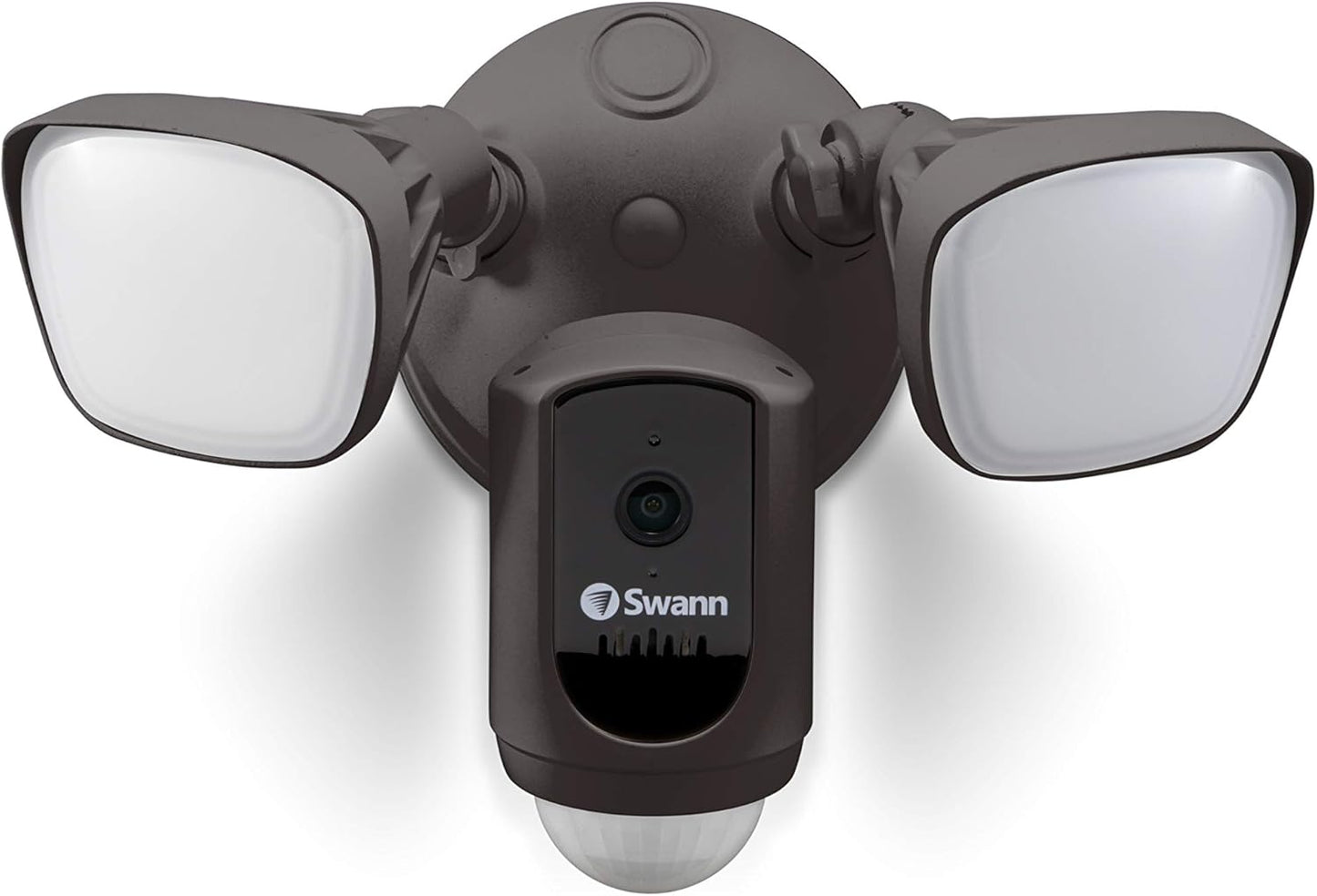 Swann Wi-Fi 1080p Waterproof Motion Activated FloodLight Camera with Night Vision, Heat Sensing, 2-Way Talk, Dimmable 2400 Lumens, Wide 125 Degree Viewing, Free Cloud & Local Recording