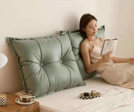 Large Bed Combination Headboard Pillow Wall Pillow Large Daybed Pillows Reading Backrest Lumbar Pad Removable Cushion(Size:75cm /29.5in(1pc),Color:Green)
