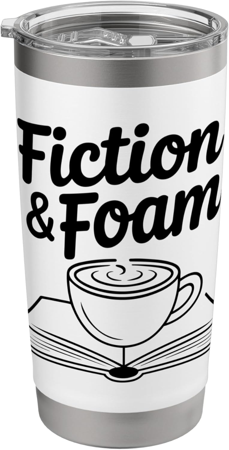 Fiction And Foam Coffee Mug Book Lovers Stainless Steel Insulated Tumbler