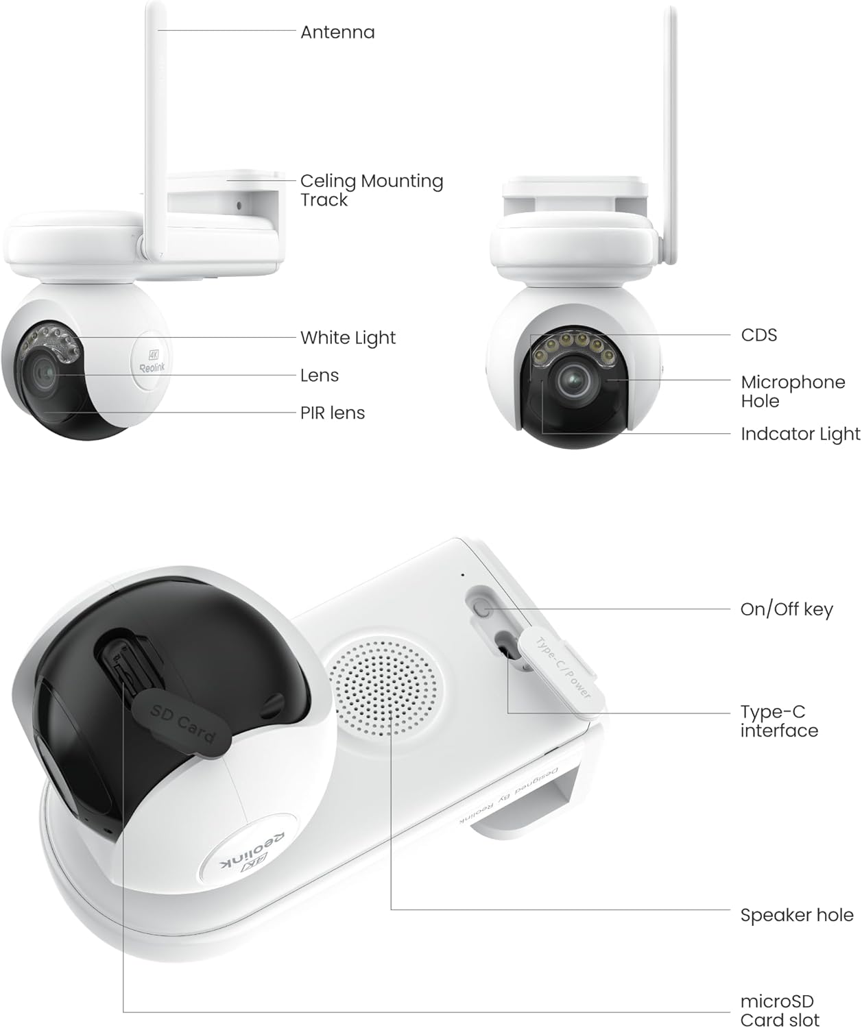 REOLINK Altas PT Ultra - 4K Security Camera Outdoor, 500 Days Battery Life, ColorX Night Vision Solar Camera Outdoor Wireless, 360° Pan Tilt Auto Tracking, Dual-Band Wi-Fi 6, Smart Detection
