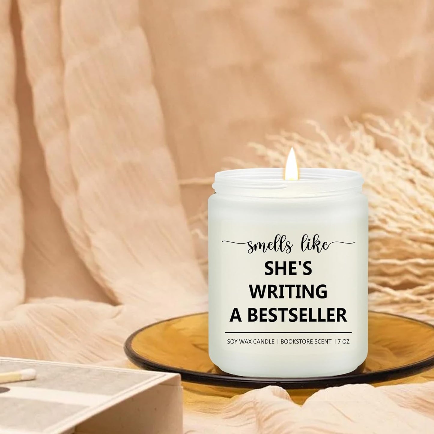 Candle, Writing Writer Gifts for Women - Funny Gifts for Book Novelist Screenwriter, Aspiring Literature Literary Presents for Author Poet - Lavender Scented Candles