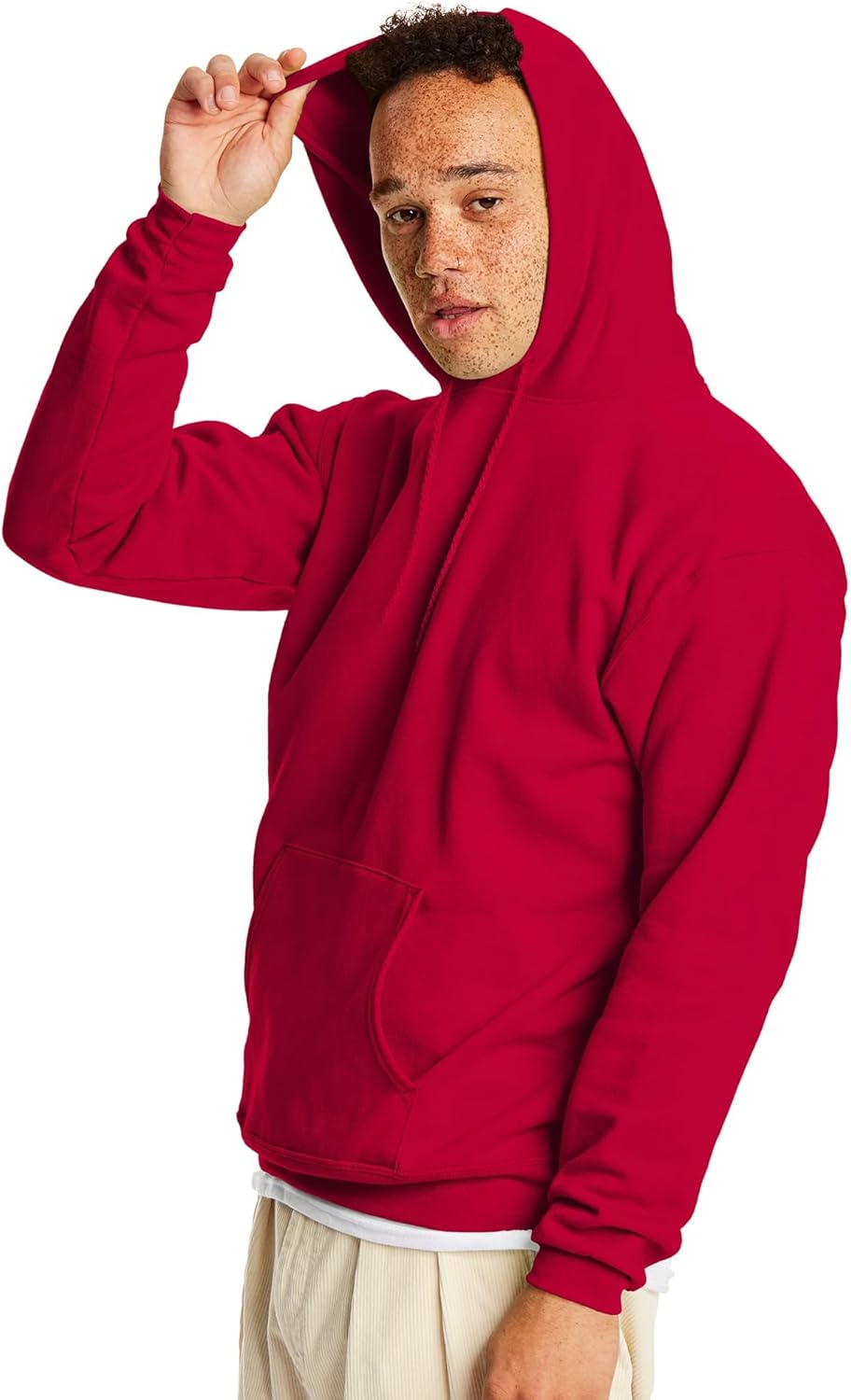 Hanes Men's EcoSmart Hoodie, Midweight Fleece, Pullover Hooded Sweatshirt