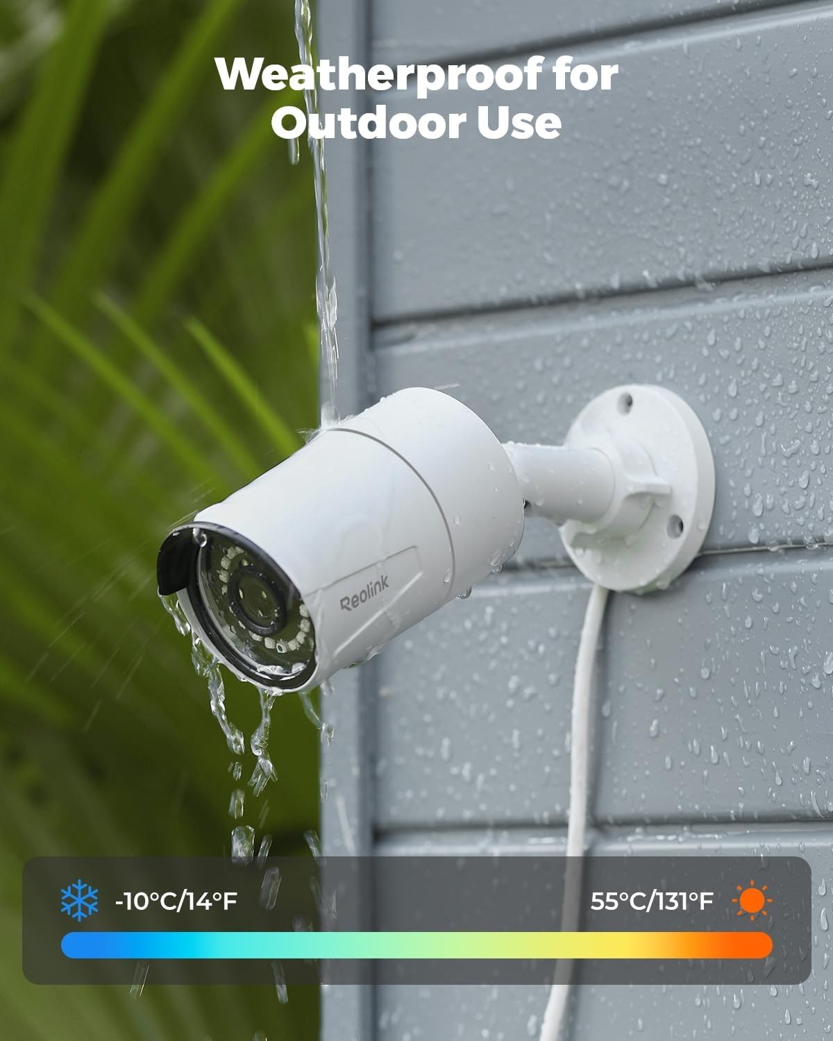 REOLINK 5MP PoE Security Camera, Outdoor Indoor Surveillance for home, Person/Vehicle/Pet Detection, Time-Lapse, 100ft IR Night Vision, Work with Smart Home, support 512GB SD Card, RLC-510A(Pack of 2)