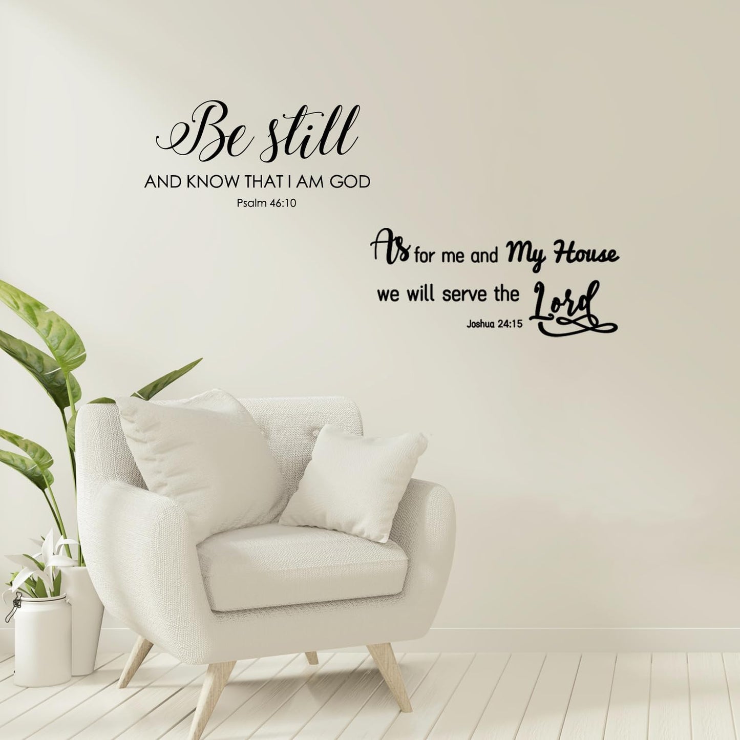 12 Pieces Bible Verse Wall Stickers, Inspirational Quote Wall Decals, Religious Motivational Wall Stickers, Peel and Stick, Scripture Wall Decal for Living Room Bedroom Bathroom Office