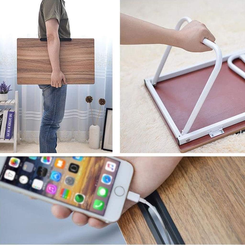 Computer Desk, Portable Laptop Desk, Reading Rack, Desk, Laptop Desk, Foldable, Wood Color