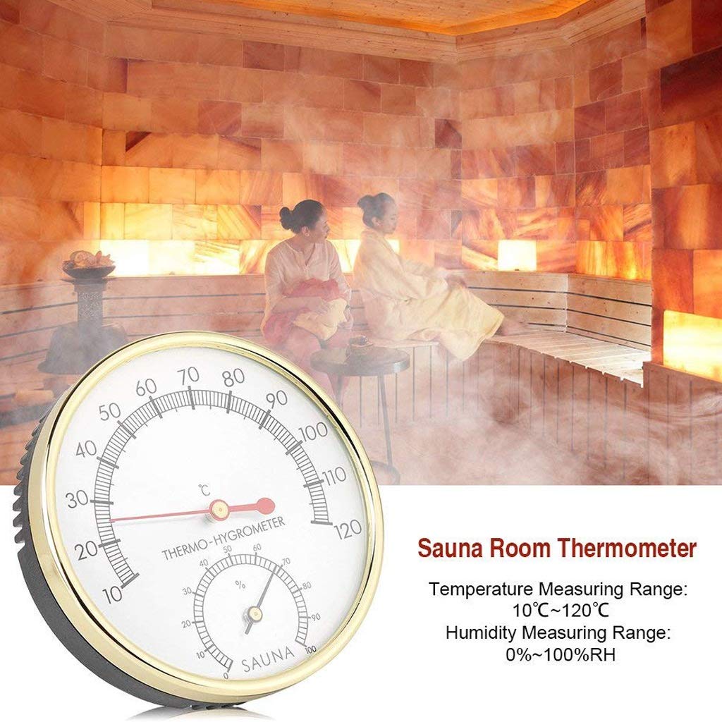Room Thermometer Large Wall Thermometer-Hygrometer Indoor Outdoor for Patio, Pool, Kitchen, Garden, and