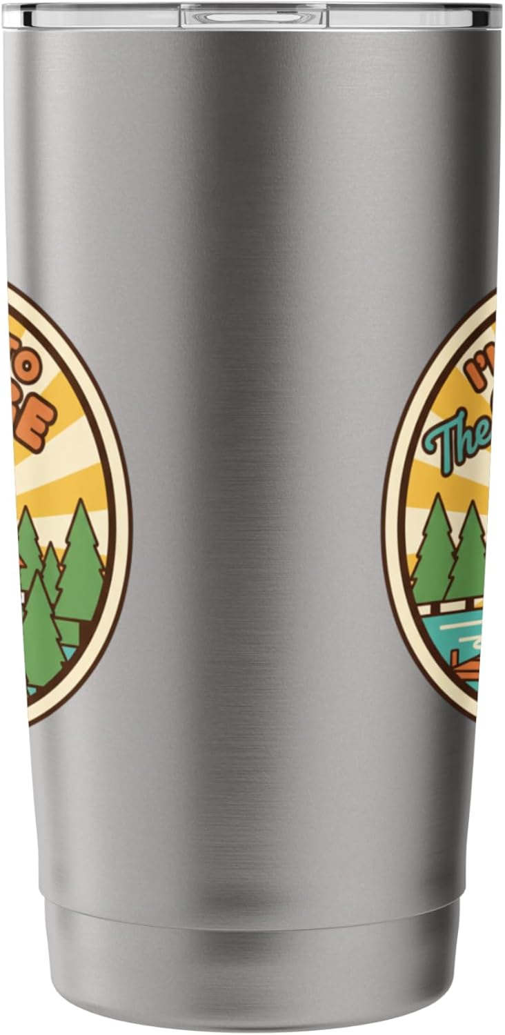 I'm Coming To The Cottage Cabin Lake Retreat Vintage Travel Stainless Steel Insulated Tumbler