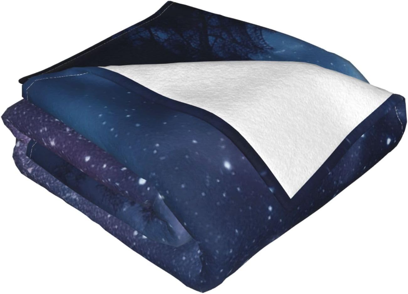 Ultra-Soft Micro Fleece Blanket Lightweight Flannel Fuzzy Blanket Starry Sky Images Throw Blanket 80"x60" Warm Cozy Plush Blanket Air Conditioning Quilt Large Fleece Blanket for Bed Couch Sofa