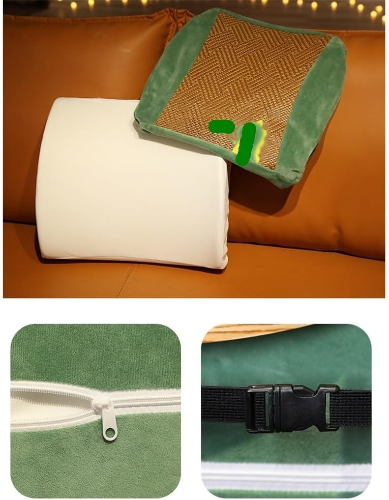 Memory Foam Lumbar Pillow Office Seat Sedentary Cushion Car Back