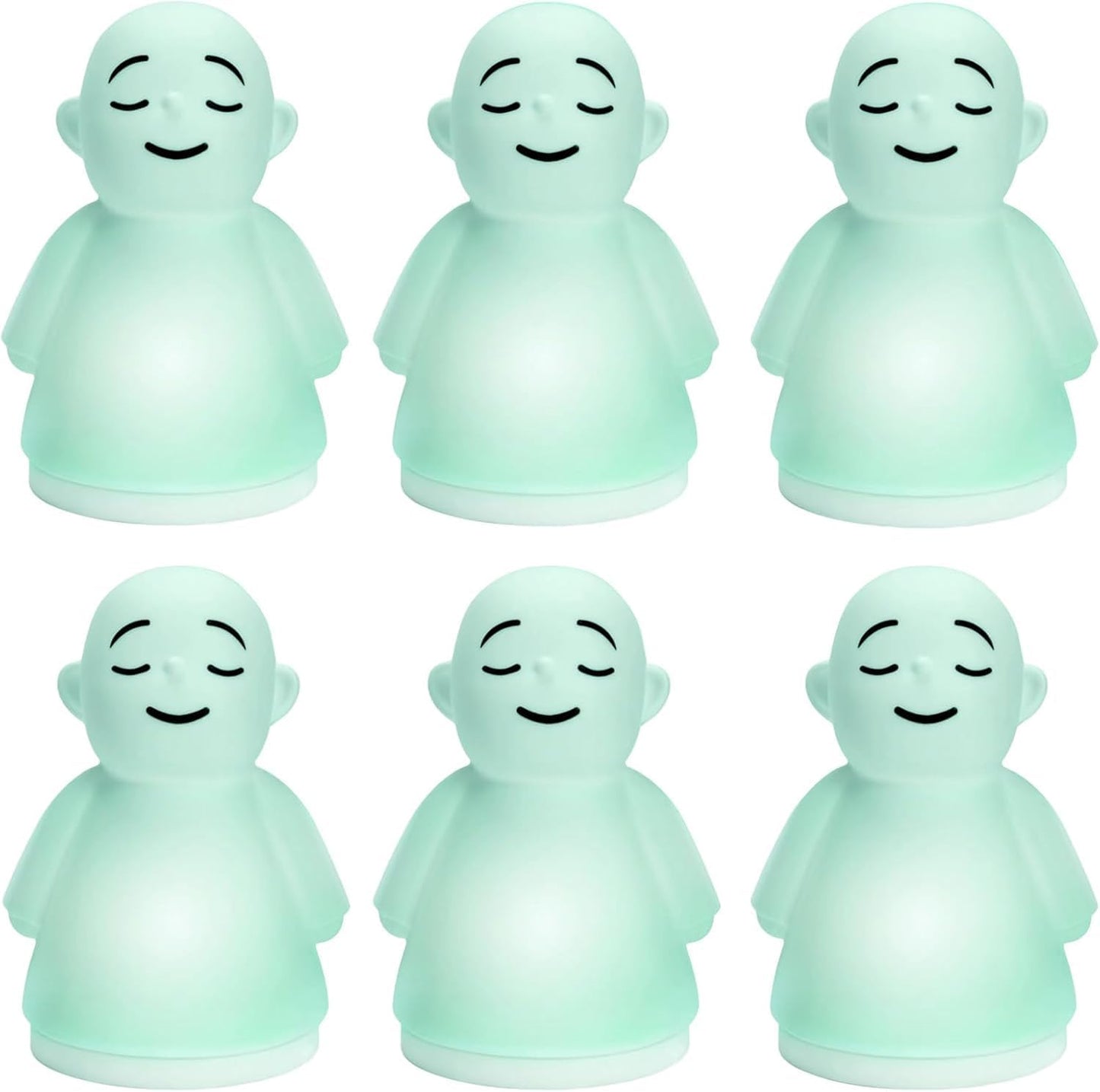 Set of 6 Stress Relief Night Light for Mindfulness - Guided Visual Meditation Tool for Women Men- Relaxing Self Care for Adults Kids