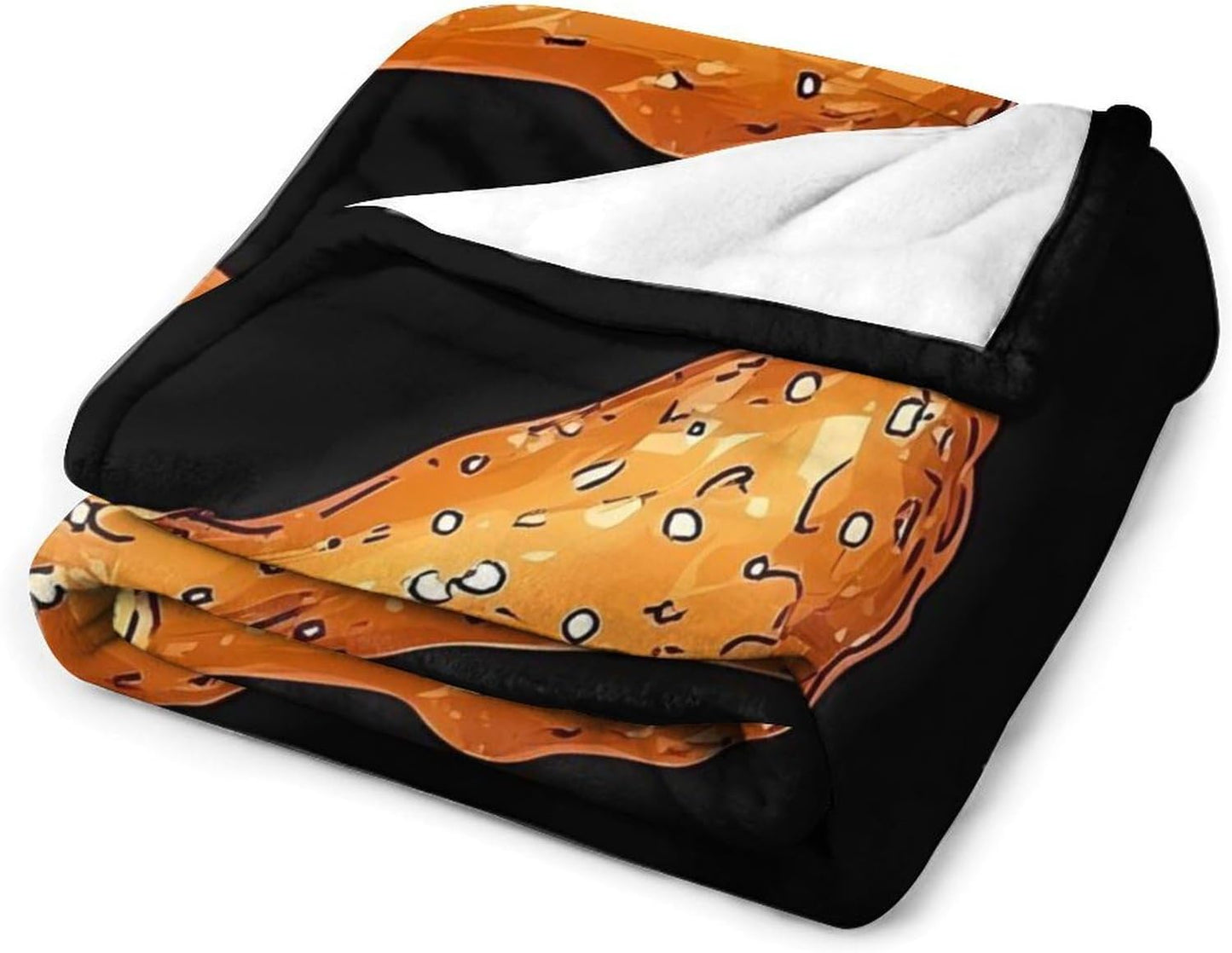 Chicken Legs Print Throw Blanket for Couch Bed Plush Cozy Fuzzy Flannel Blanket for All Season 70"x80"