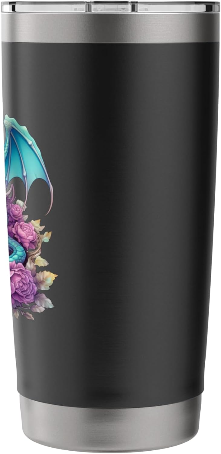 Book Dragon Bookish Dragon Book Worm Dragons & Books Reading Stainless Steel Insulated Tumbler