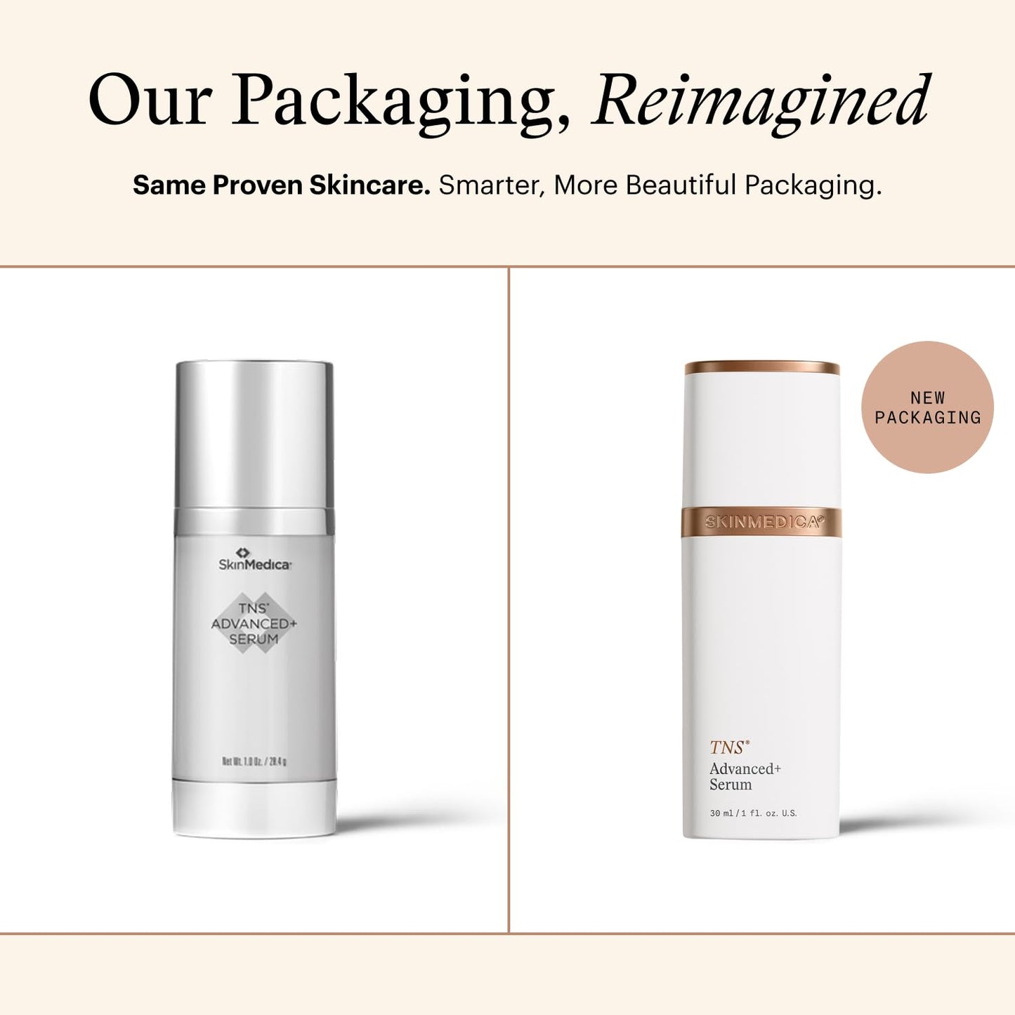 SkinMedica TNS Advanced+ Face Serum (NEW PACKAGING) - Multi Peptide Serum to Help Improve the Appearance of Wrinkles, Fine Lines, Skin Tone & Texture (1 Fl Oz)
