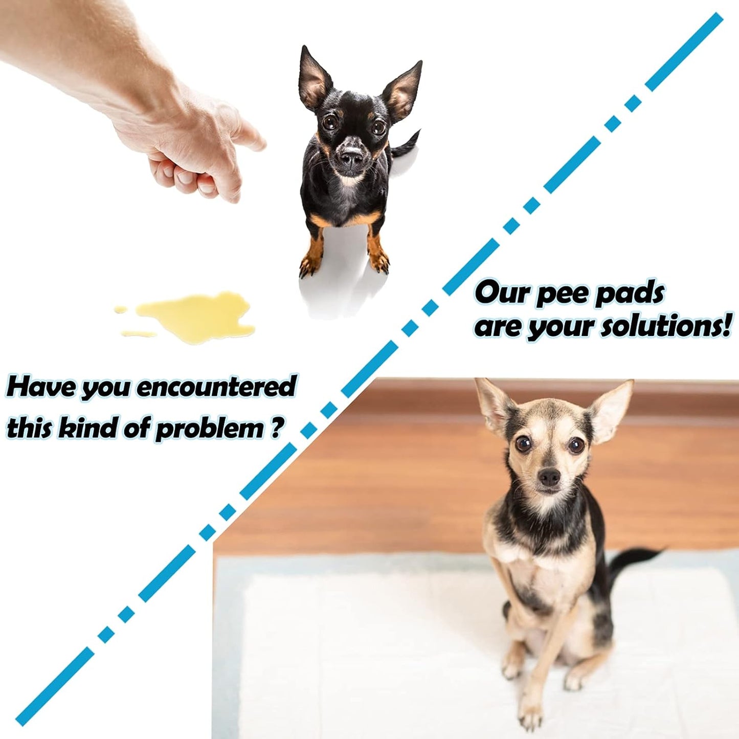 20 Pcs Rabbit Pee Pads, Disposable Super Absorbent Diaper, Pet Toilet/Potty Training Pads for Guinea Pigs, Hedgehog, Hamsters, Chinchillas, Cats, Dogs