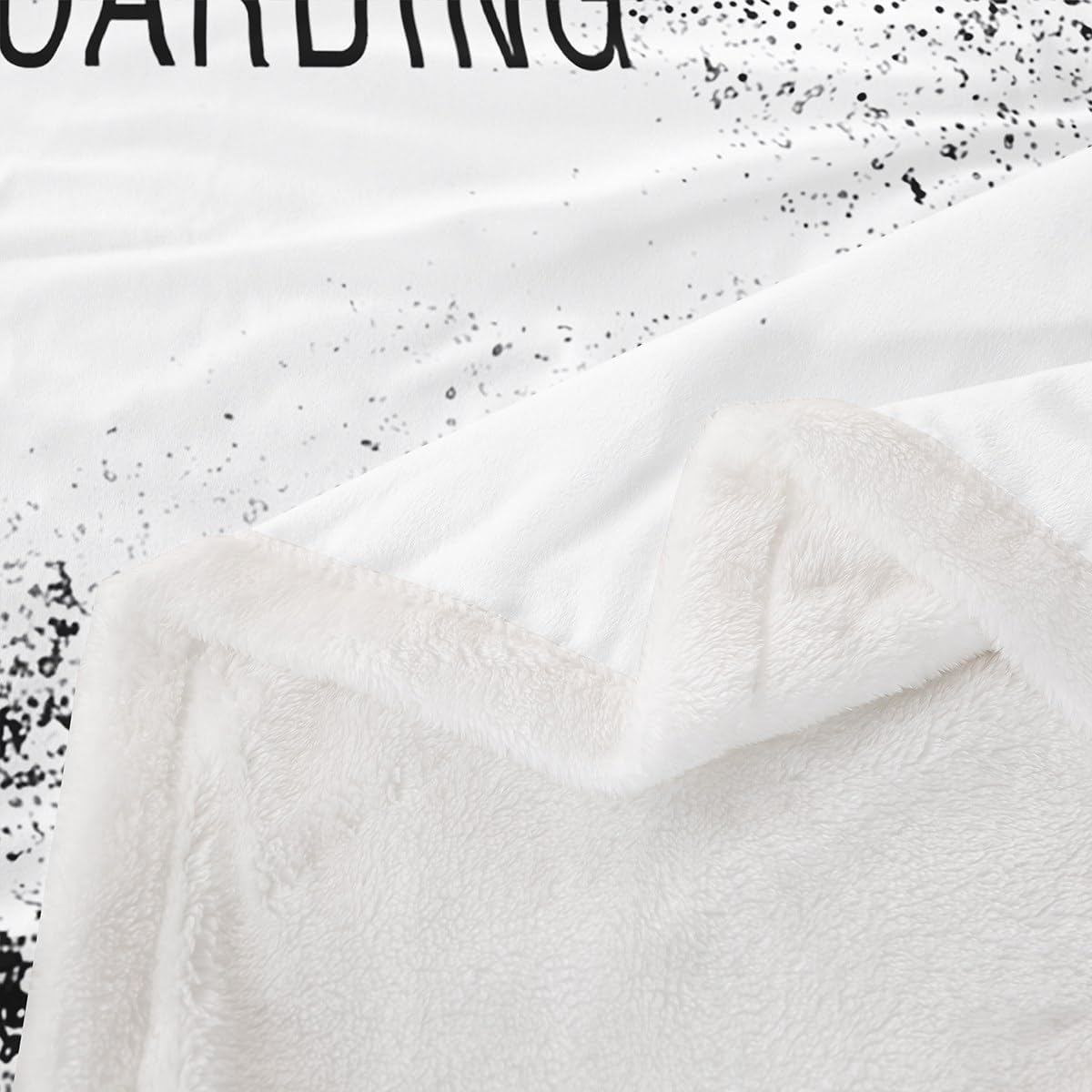 Erosebridal Snowboarding Fleece Blanket Twin Size for Kids Boys Teens Adult Men Extreme Sport Theme Plush Bed Blanket Athlete Pattern Blanket Throw Abstract Sketch Bedroom Throw Comfort Dorm Blanket